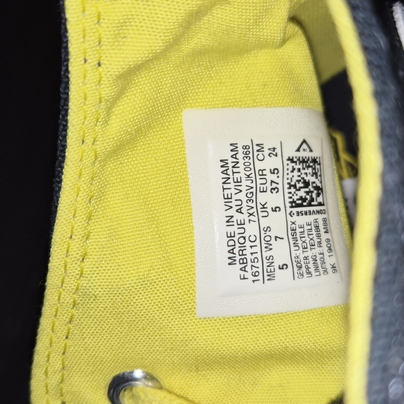 Converse Black and Yellow Superhero High-Tops - Picture 5 of 9